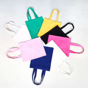 กระเป๋าใส่ของแบบพกพาที่เป็นมิตรกับสิ่งแวดล้อม ปรับแต่งโลโก้ได้ กระเป๋าผ้าแคนวาส กระเป๋าช้อปปิ้งผ้าฝ้ายนำกลับมาใช้ใหม่ได้ - Product Image 2