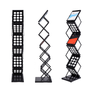 Expositor de Malla Metálico y Plástico Portátil para Catálogos, Soporte para Folletos en Ferias Comerciales y Tiendas Minoristas - Product Image 5