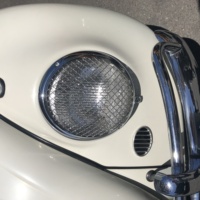 Grilles de phare en acier inoxydable/Stoneguard compatibles avec VW Type 1 Beetle Type 2 Bus