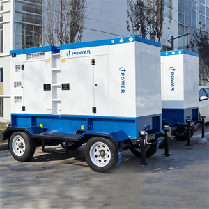 Generador Diésel Silencioso Trifásico de 220kw Tipo Remolque Móvil, 275kva 300kva 400kva 500kva, Arranque Automático, ATS, Arranque Remoto - Product Image 1