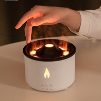 Aromacare ODM OEM led diffuseur d'arôme de flamme de lumière diffuseur de flamme humidificateur de volcan de flamme d'air