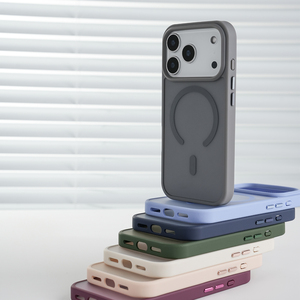 Étui magnétique antichoc en PC tendance pour peaux sensibles B260 pour iPhone 11~17 Pro Max et Samsung S21~S25 Ultra - Product Image 5
