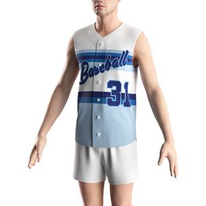 Camiseta de Béisbol sin Mangas Personalizada al por Mayor, OEM, ODM, Cuello en V, Unisex, para Equipos, Disponible en Todos los Colores - Product Image 5