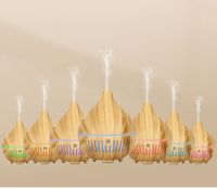 Diffuseur ultrasonique d'huile essentielle pour chambre à coucher, diffuseur d'arôme et d'arôme, veilleuse LED colorée de ml