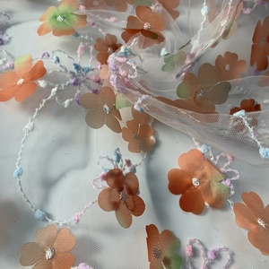 <span class=keywords><strong>Pas</strong></span> <span class=keywords><strong>cher</strong></span> ou Standard Prix compétitif Conception florale lourde Voile tissu dentelle pour robe de mariée mariage Ghana dentelle - Product Image 4