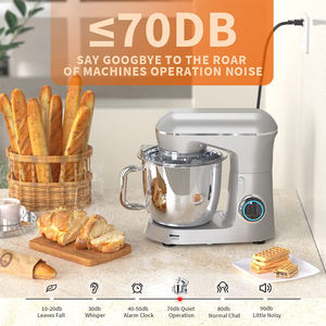 <span class=keywords><strong>Robot</strong></span> de cuisine miniature personnalisé de 4,5 L/5,5 L, batteur électrique, mélangeur à pâte pour la maison, mélangeur à nourriture pour appareils de cuisine - Product Image 4