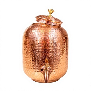 Luxury Copper Water Storage Dispenser Handmade Copper <b>Drinkware</b> Bulk Wholesale - Product Image 1