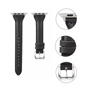 Cinturino Sottile di Lusso in Pelle Elegante Lionorm 38mm 40mm 49mm 44mm 45mm per Apple Watch Ultra 2 Series 8 <span class=keywords><strong>7</strong></span> <span class=keywords><strong>6</strong></span> 4 - Product Image 2