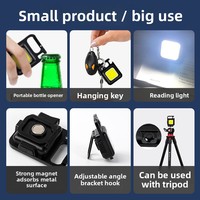 Lampe torche d'urgence en alliage d'aluminium ultra-résistante avec source lumineuse COB, rechargeable et magnétique, pour la maison et la vente en gros