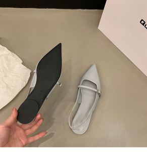 Women Closed Toe Pointed Toe <b>Flat</b> Shoes 2026 Spring Summer Niche Temperament All Match Comfortable Fairy Daily <b>Sandals</b> - Product Image 4