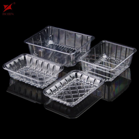 Barquette d'emballage alimentaire en plastique PET transparent pour fruits et légumes, présentoir en plastique pour supermarché et usage agricole