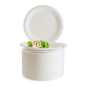 Assiettes de pâte à modeler pour la <span class=keywords><strong>Pizza</strong></span>, lot de 100 assiettes à Sublimation, vaisselle de table, assiette de bagcombat naturelle jetable pour la <span class=keywords><strong>Pizza</strong></span> - Product Image 5