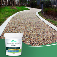 Peinture liquide acrylique écologique imperméable pour sols et murs, texture pierre naturelle pour allées de villas, peinture acrylique pour sols