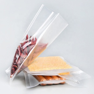 Custom Seal Vacuum Bags Bag Seal Vacuum Bag Food Grade PE Nylon Custom Sizes 3-side Seal Clear Vacuum Packaging Bags Embossed Plastic Food Vacuum Bag