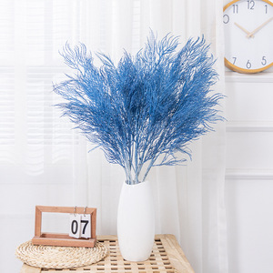 ซุ้มดอกไม้ประดิษฐ์สไตล์มิสต์ สีฟ้า แดง ส้ม ชมพู สำหรับตกแต่งฉากงานแต่งงาน - Product Image 5