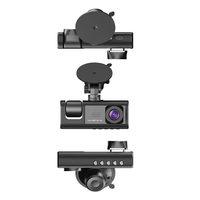 Kamera dasbor mobil Built-in Wi-Fi 24 jam, kamera parkir Monitor mobil penglihatan malam kontrol suara DVR mobil