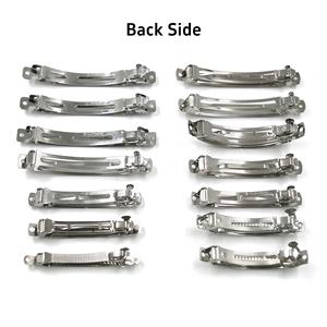 Fermagli per capelli in metallo a forma di banana, 3cm-10cm, argento, senza nichel, per donna, per feste - Product Image 6