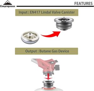 แคมป์ปิ้งอลูมิเนียมอัลลอย Z13M,ข้อต่อแก๊สอุปกรณ์เสริมข้อต่อแก๊สตัวดูดแม่เหล็กคุณภาพสูง - Product Image 5
