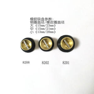 Ventouse Jinglian Tianwa 82010208 en polyuréthane avec pointe en cuivre pour machine à bordurer les verres - Product Image 3