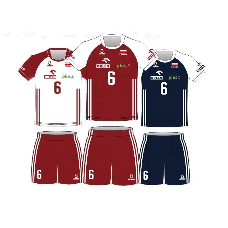 Nieuwste Custom Design Korfbalvereniging Uniformen Vrouwen Sublimatie Gedrukt Volleybal Uniform Ontwerpen