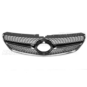 กระจังหน้ารถยนต์รุ่น W447 V250 V260 Diamond สำหรับ Mercedes Benz V Class W447 V250 V260 ปี 2015 2016 2017 2018 ไม่มีตราสัญลักษณ์ - Product Image 4