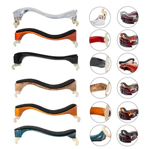 Soporte de Hombro Ajustable para <span class=keywords><strong>Violín</strong></span> 4/4, 3/4, 1/2, 1/4 y 1/8, Almohadilla de Esponja para <span class=keywords><strong>Violín</strong></span>, Material ABS, Nylon, Madera, Fibra de Carbono, Estilo Germánico - Product Image 4