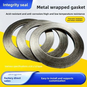 Kim loại bọc <span class=keywords><strong>Graphite</strong></span> nhiệt độ cao chịu áp lực cao mặt bích dày niêm phong Gasket DN25-400 Trung Quốc - Product Image 5