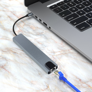 Loại C HUB 8 trong 1 bộ chuyển đổi Loại C <span class=keywords><strong>USB</strong></span> 3.1 HUB <span class=keywords><strong>USB</strong></span> 3.0 HUB <span class=keywords><strong>HDMI</strong></span> RJ45 Ethernet <span class=keywords><strong>Micro</strong></span> sdtf OTG adapter cho PC và Loại C máy tính xách tay - Product Image 5