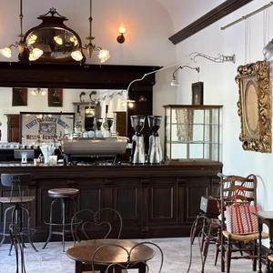 เคาน์เตอร์บาร์วินเทจ MDF ออกแบบร้านเฟอร์นิเจอร์ร้านกาแฟแผนกต้อนรับ - Product Image 6