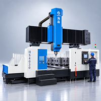 Centre d'usinage industriel CNC à double colonne pour le perçage et le fraisage de composants métalliques de grande taille