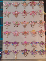 Autocollants en acrylique pour le front, ornements corporels à paillettes autocollants, bijoux en cristal, pierres précieuses pour le visage, pour fêtes d'enfants - Vente en gros