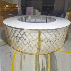 Vente en gros acrylique or <span class=keywords><strong>location</strong></span> hôtel Banquet mariage Table fête réception commerciale en plein air pour événement - Product Image 3