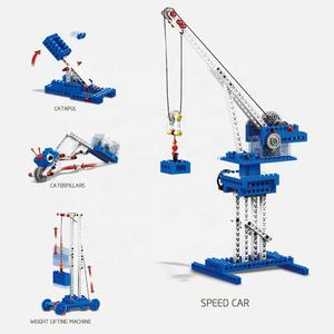 4 في 1 الإلكترونية ماكينات ألعاب مكعبات البناء لغز رافعة برجية مع هندسة التحكم عن بعد لعبة لصبي الاطفال التعليمية - Product Image 4