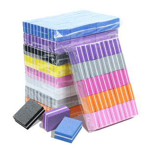 50 pz/borsa di spugna di smalto Mini quadrato Double face Mini blocco di tampone per unghie - Product Image 1