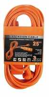 Câble d'extension robuste pour extérieur, norme européenne, 3 broches, 13A, SJTW, avec certification VDE, longueur 15 m, indice de protection IP22, 100 pieds