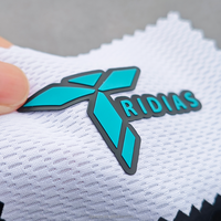 Vinyle de transfert thermique textile à effet gaufré, logo 3D en silicone, impression DTF, applique pour étiquettes de vêtements, autocollant découpé au laser