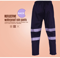 Pantalon de travail réfléchissant, pantalon de pluie pour homme, pantalon de travail, circulation, route, sécurité en usine, imperméable, pantalon de survêtement lumineux pour l'équitation
