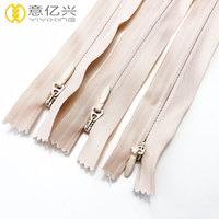 YYX vente en gros usine coloré réversible fermeture éclair invisible dents cachées 3 # fermeture éclair pour robe