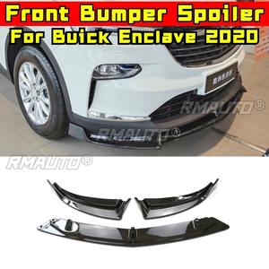 Para Buick Enclave 2020: Kit de carrocería con difusor y divisor de labio para parachoques delantero, protector de parachoques negro brillante, pieza de modificación. - Product Image 4