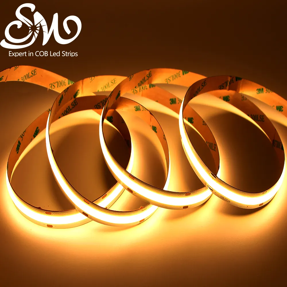 Anywhere Cutting COB Led Strip 480 Chip 8W 12V 24V Flexible COB Led Strip