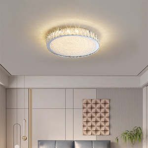 Nuevo diseño, lámparas interiores modernas, montaje en superficie, led, forma redonda, dormitorio, led, luz de techo de cristal - Product Image 2