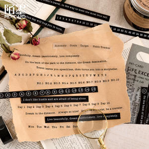 40 Pièces Série Life Excerpt Matériel Littéraire Autocollant Décoratif Texte Journaux Scrapbooking Autocollants DIY Arts and Crafts - Product Image 3