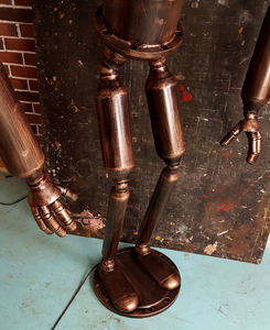 <span class=keywords><strong>Steampunk</strong></span> Vintage en fer métallique, robot accueil, décoration de maison, artisanat en métal - Product Image 4