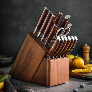 Juego de 15 <span class=keywords><strong>Cuchillos</strong></span> XINZUO de Alta Calidad en Acero de Damasco 10Cr, <span class=keywords><strong>Set</strong></span> de <span class=keywords><strong>Cuchillos</strong></span> de Chef Afilados para Cocina con Afilador, Tijeras y Bloque de Madera - Product Image 5
