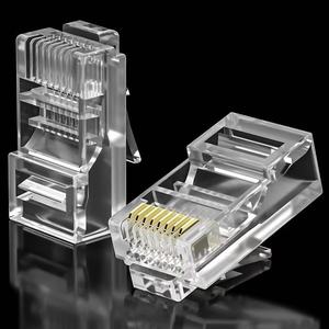 Câble Ethernet Cat5e Cat6 en cuivre pur plaqué or, <span class=keywords><strong>connecteur</strong></span> <span class=keywords><strong>RJ45</strong></span> à tête cristalline, <span class=keywords><strong>connecteur</strong></span> de câble Ethernet Cat5e Cat6 - Product Image 5