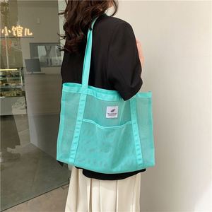 Sac de plage en filet personnalisé pour femmes, sac à main à bandoulière, sac fourre-tout de grande capacité pour les activités de plein air - Product Image 4