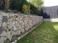 Cage en pierre de boîte de gabion de maille soudée pour la conception de paysage et les murs de jardin