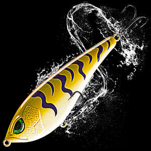 OEM 40.5g <span class=keywords><strong>Pike</strong></span> <span class=keywords><strong>Jerkbait</strong></span> 13cm Leurre dur ABS de plongée profonde avec yeux 3D et boules de hochet en acier Action de naufrage pour brochet et carpe - Product Image 2