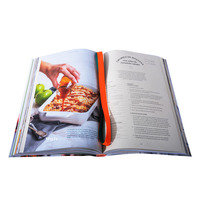 King Fu kustom sampul keras mengikat tahan lama sampul keras memasak buku layanan ukuran kustom buku cetak Menu cetak