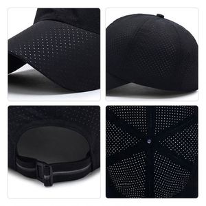 Gorra de béisbol de malla personalizada para hombre, gorra de poliéster para verano, protección solar para exteriores, transpirable, gorra de pesca con visera de pico de pato - Product Image 5